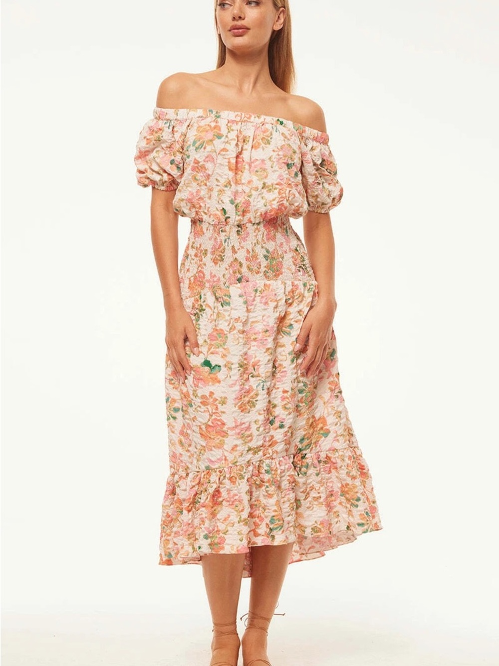 MISA Los Angeles Paola Dress - Persimmon Crinkle size S $480